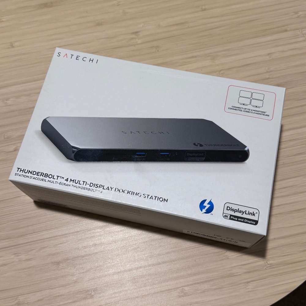 Satechi Thunderbolt 4 Dock 100W Displays and Charges Up to 4 Monitors